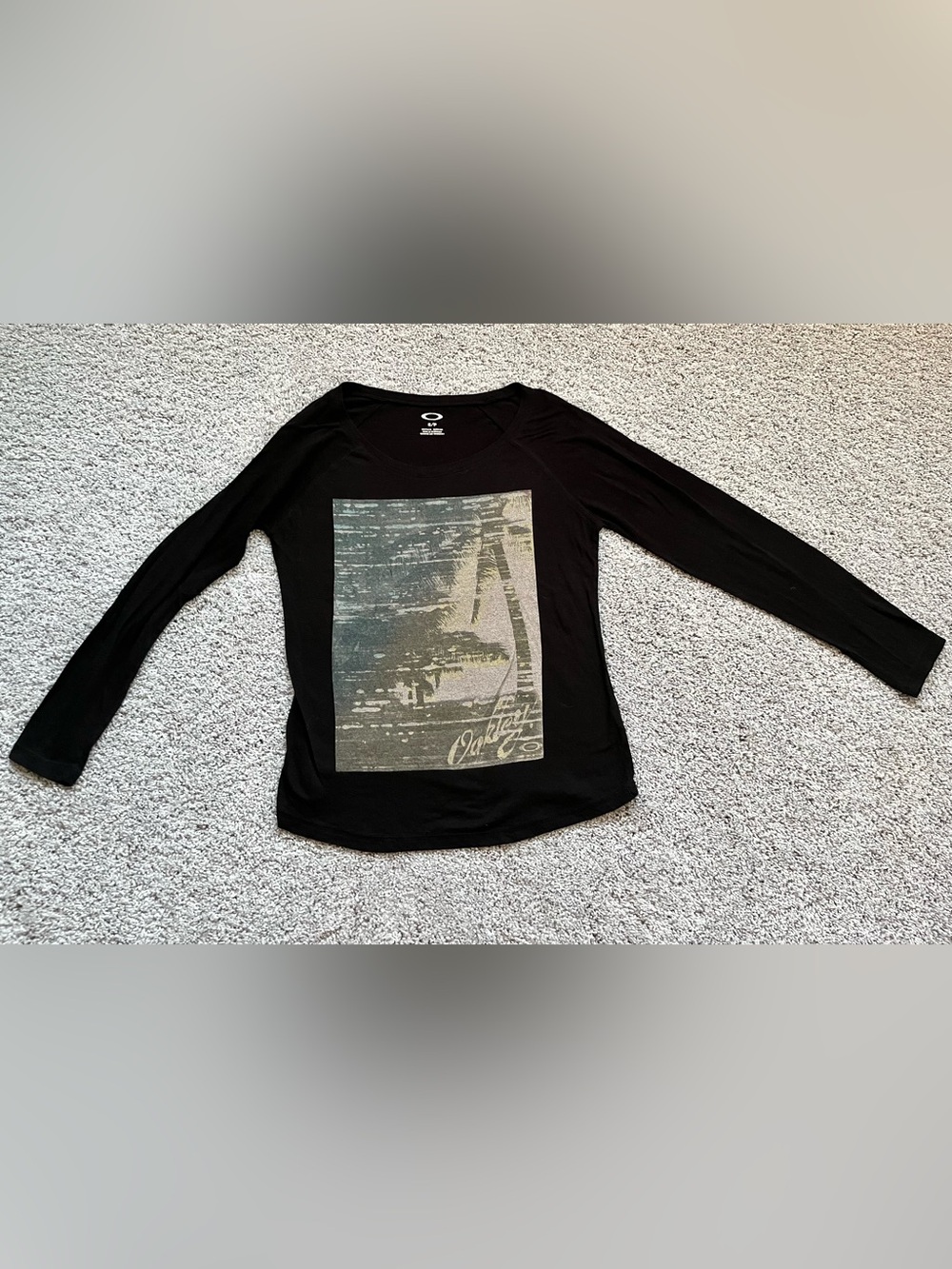 Oakley Black Tee with White Logo